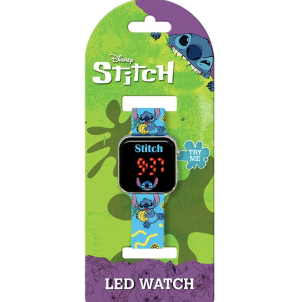 Disney Stitch Print LED Watch